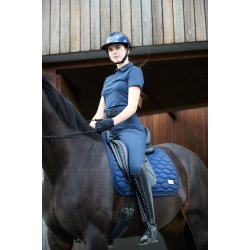 CATAGO NASH Polo T-shirt med lynls i halsen. Navy