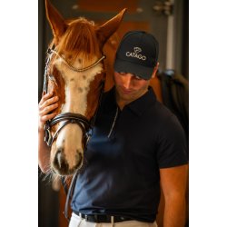 CATAGO MEN NATHAN Polo T-shirt med lynls i halsen. Navy