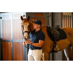 CATAGO MEN NATHAN Polo T-shirt med lynls i halsen. Navy