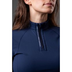 CATAGO BREE Langrmet ridetrje med half-zip. Navy