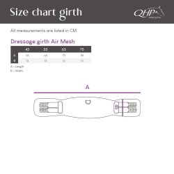 QHP AIR MESH Anatomisk dressurgjord. Sort