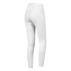 ELT ESSENTIAL Ridebukser med fuld silikonegrip. Junior. Hvid