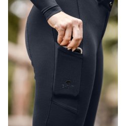 ELT ESSENTIAL Jodphurs ridetights. Fuldgrip med skind. Navy