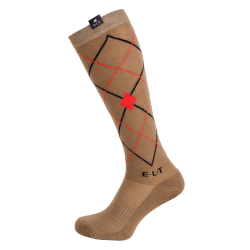 ELT ARGYLE Ridestrmper. Cappucino/rd