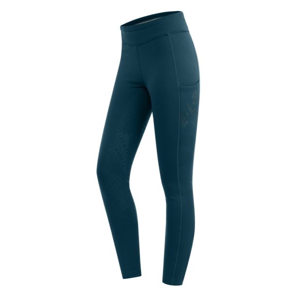 ELT RICA Teddy ridetights med fuldgrip. Petrol