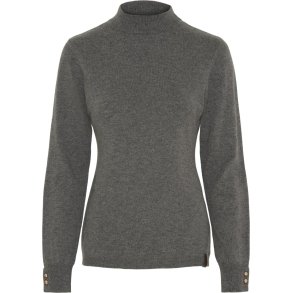 CATAGO AVA Mohair strik pullover. Grey Melange