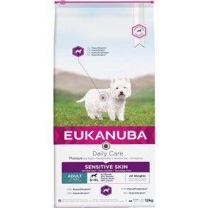Eukanuba DailyCare Adult All Breeds Sensitive Skin. 12 kg