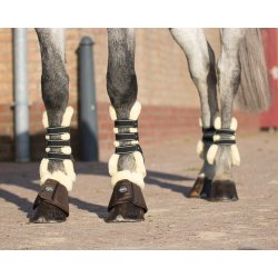 QHP ONTARIO Gamacher med imiteret pels. Brun