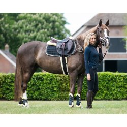 QHP ONTARIO Gamacher med imiteret pels. Sort