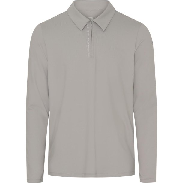 CATAGO VICTOR Langrmet polo. Opal Gray. Herre