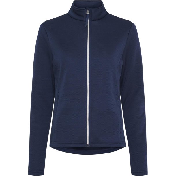 EQUIPAGE VANABE Cardigan med lynls. Navy