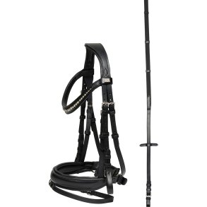 HORSEGUARD CRYLL III Trense med aachner nsebnd og tilbagetrk