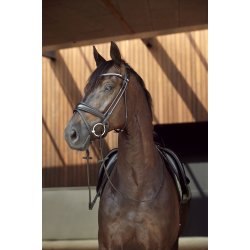 HORSEGUARD AVA Rundsyet trense. Sort