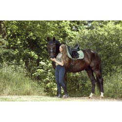 HORSEGUARD AVA Rundsyet trense. Sort