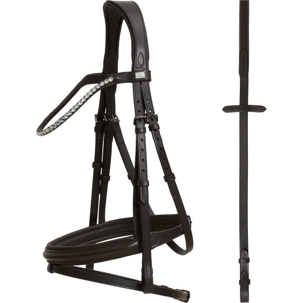 HORSEGUARD EMI 23.1 trense med kombineret nsebnd. Brun
