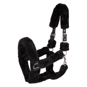 WALDHAUSEN COZY Grime med imiteret pels. Sort/slv