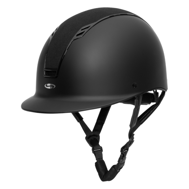 SWING H22 SHINE Ridehjelm. Mat sort/fljl