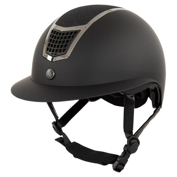 BR LAMBDA PLUS Glitter ridehjelm. Sort/Gunmetal