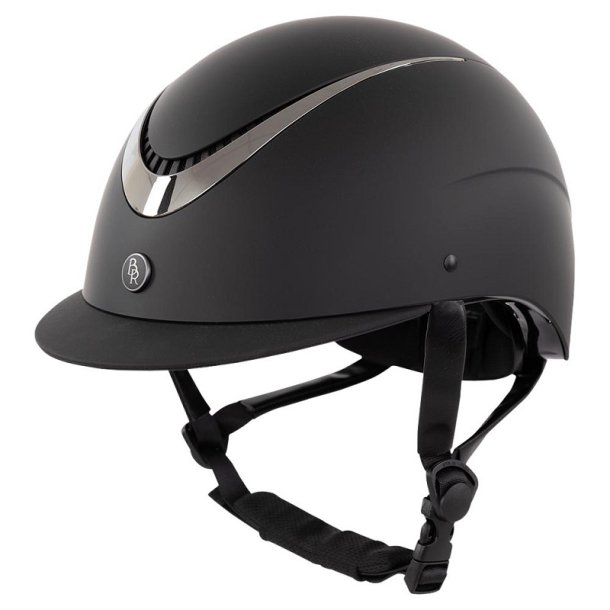 BR THETA Painted Ridehjelm. Sort/Gunmetal