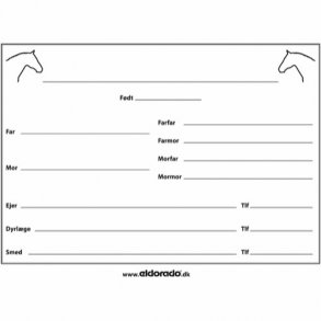 HORSEGUARD Staldtavle