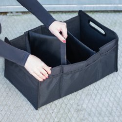 QHP Foldbar opbevaringsboks. Sort