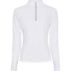 CATAGO VINICA Langrmet ridebluse med  lynls. Hvid