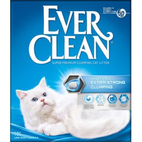 EVER CLEAN Extra Strength kattegrus. Duftfri. 10L