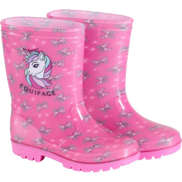 EQUIPAGE KIDS Butterfly Gummistvler. Phlox Pink