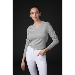 CATAGO TEAGAN Strik pullover. Lysegr Melange