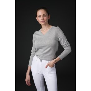CATAGO TEAGAN Strik pullover. Lysegr Melange