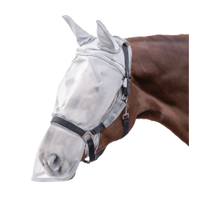 WALDHAUSEN PREMIUM Insektmaske, med rer og mulebeskyttelse. Slvgr