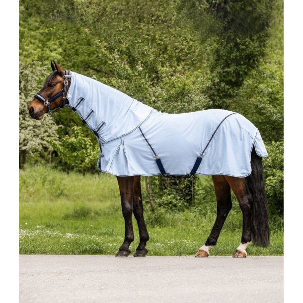 WALDHAUSEN PROTECT Insektdkken med aftagelig hals. Lysebl/navy
