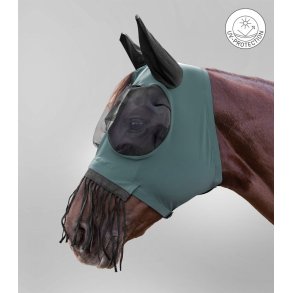 WALDHAUSEN PUCK insektmaske med ekstra plads ved �jnene, og frynser. Pine Green