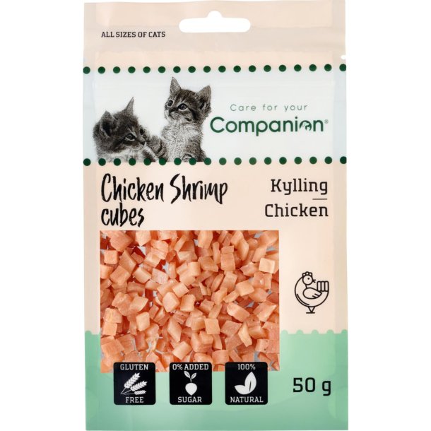 COMPANION CAT Rejer/Kylling Cubes. 50g