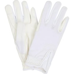 EQUIPAGE TERINA Sommerridehandsker med mesh. Hvid