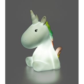 WALDHAUSEN Enhjrning LED natlampe. Genopladelig, med timer