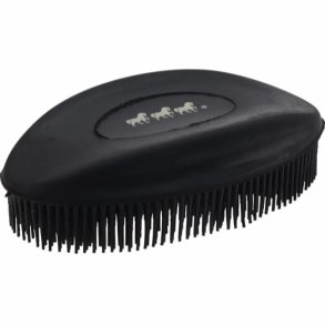 HORSEGUARD Gummibrste. 12cm. Sort