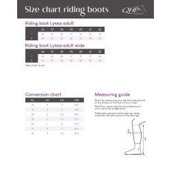 QHP LYSSA Adult Wide Ridest�vler. Sort