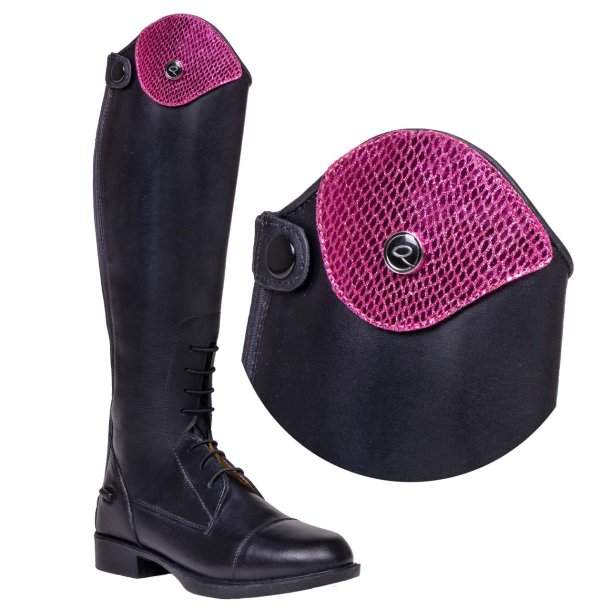 QHP Clips Til Romy Ridestvle, Snake Hot Pink
