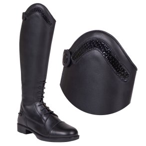 QHP Top til Jaimy Ridestvler, Croco Black