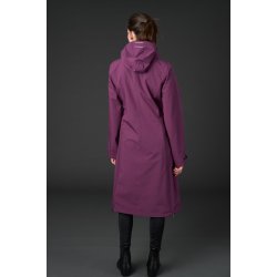 EQUIPAGE HEAVEN Lang regnfrakke. Italian Plum