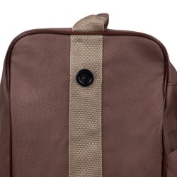 QHP Q-ESSENTIALS Kombi hjelm- og st�vletaske. Brun/beige