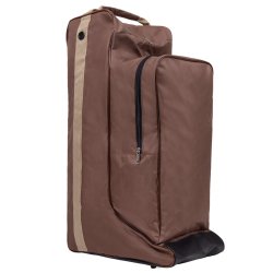 QHP Q-ESSENTIALS Kombi hjelm- og st�vletaske. Brun/beige