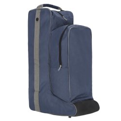 QHP Q-ESSENTIALS Kombi hjelm- og st�vletaske. Navy/gr�