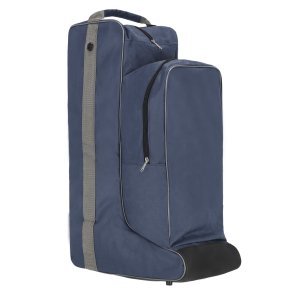 QHP Q-ESSENTIALS Kombi hjelm- og st�vletaske. Navy/gr�