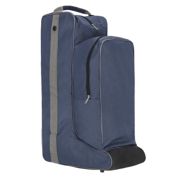 QHP Q-ESSENTIALS Kombi hjelm- og st�vletaske. Navy/gr�