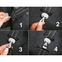 WALDHAUSEN Sikkerhedselastikker til dkkener - 6 stk