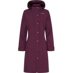 EQUIPAGE HEAVEN Lang regnfrakke. Italian Plum