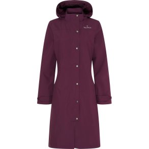 EQUIPAGE HEAVEN Lang regnfrakke. Italian Plum