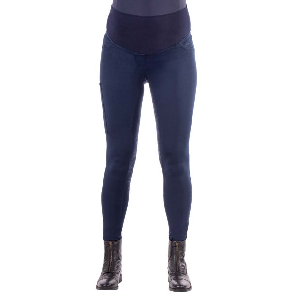 QHP MATERNITY Graviditets-ridetights. Navy